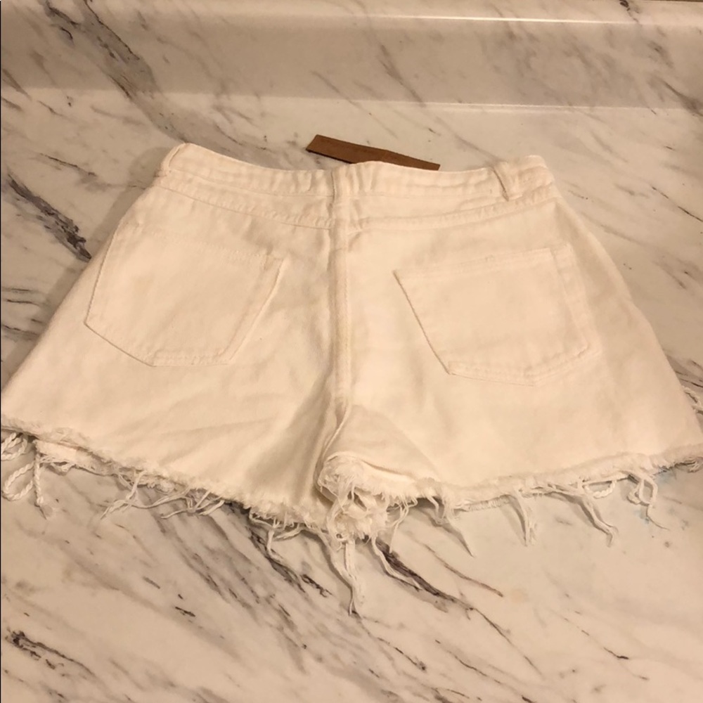 NWT✨lace up denim short✨ - Picture 6 of 7